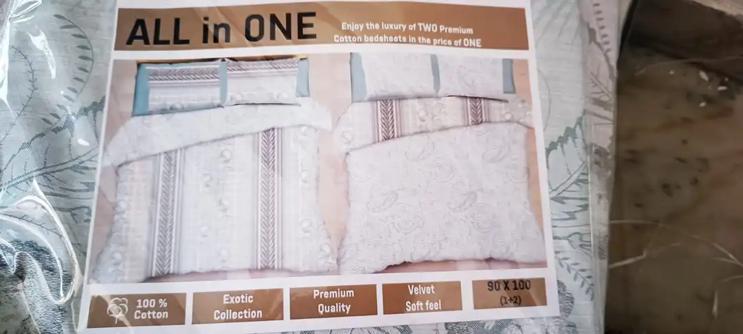 All in one reversible bedsheet uploaded by business on 9/4/2023