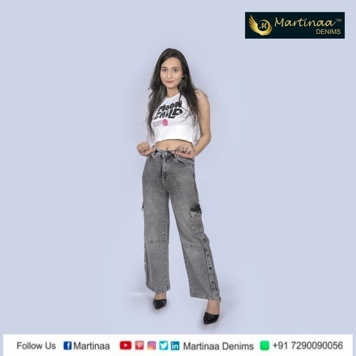Plazo Fit Designer Jeans uploaded by Martinaa Denims on 9/4/2023