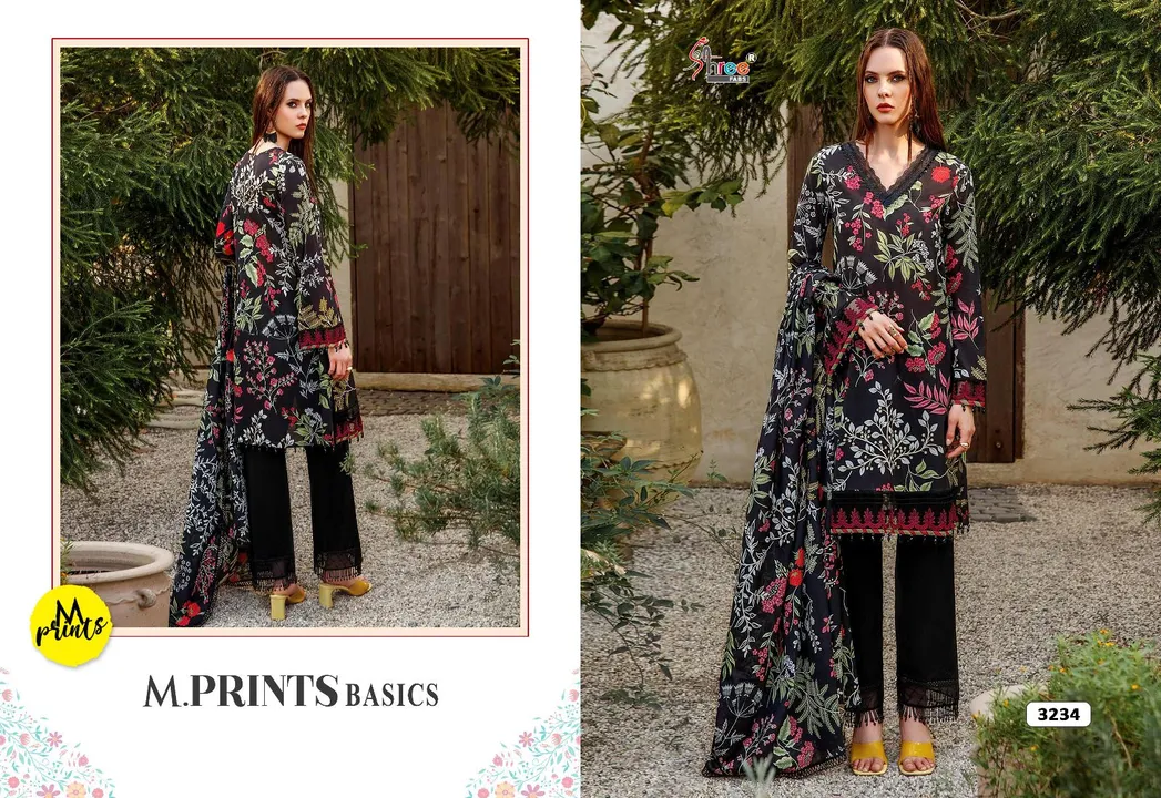 M PRINTS BASICS

Top pure cotton print with embroidery

Bottom semilawn print & dyed

Duppta siffon  uploaded by Ayush fashion on 9/4/2023
