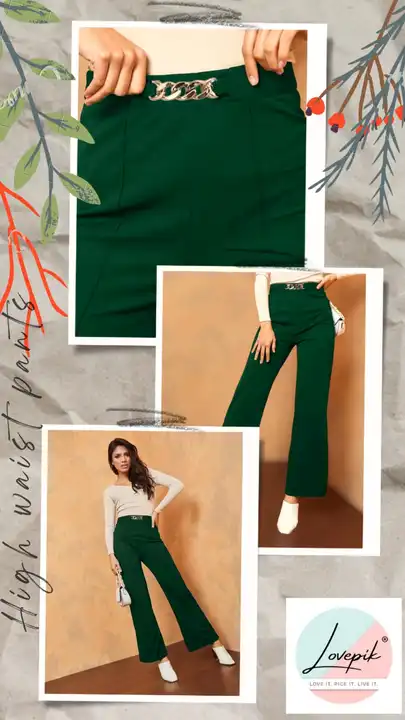 Trendy bellbottom pants for women uploaded by Livkraft apparels co. on 9/4/2023
