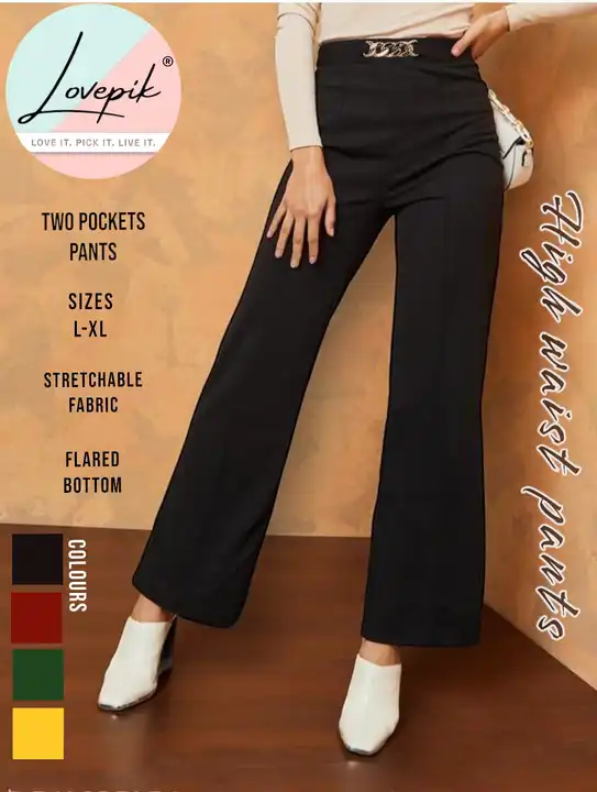 Trendy bellbottom pants for women uploaded by Livkraft apparels co. on 9/4/2023