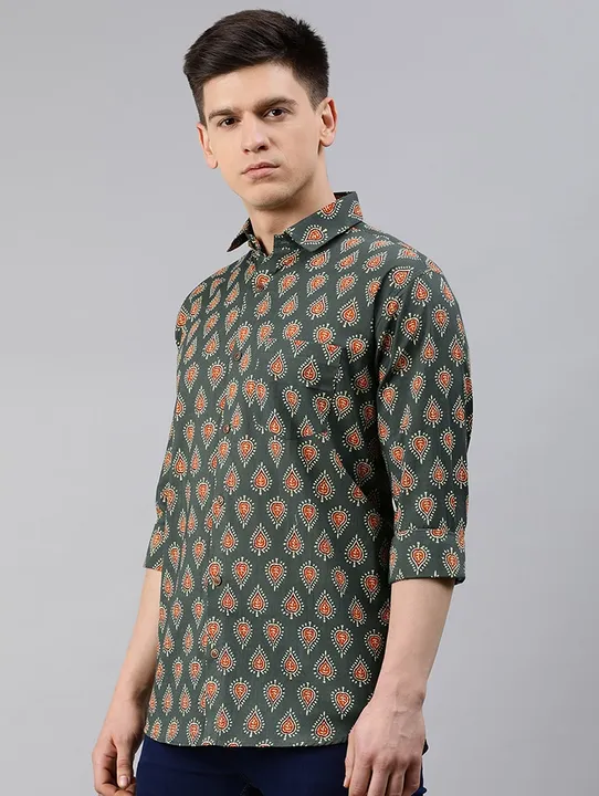 Green Block Casual Print Shirto uploaded by Uniasis Knack on 9/4/2023
