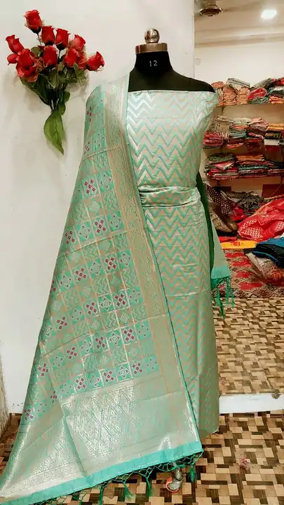 Banarasi Katan Zigzag Suits uploaded by REGALIA WEAVERS ENTERPRISES on 9/4/2023