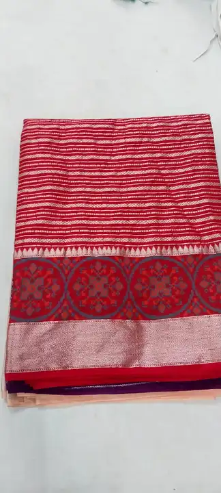 Banarasi half jorjet sarees with Heavy weaved blousepiece  uploaded by business on 9/4/2023