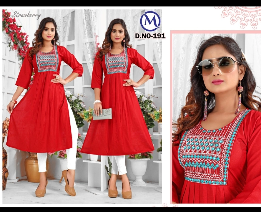 Nyra Embroidery Kurti uploaded by business on 9/4/2023