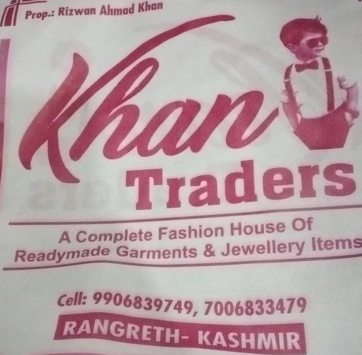 Visiting card store images of Khan traders