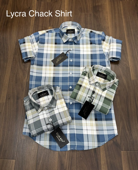 Regular wear - Lycra fabric printed chack shirt  uploaded by business on 9/4/2023