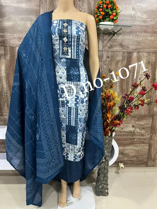 Rolex Cotton Suit and Dress Material 3 Piece  uploaded by Zuberiya Global on 9/4/2023