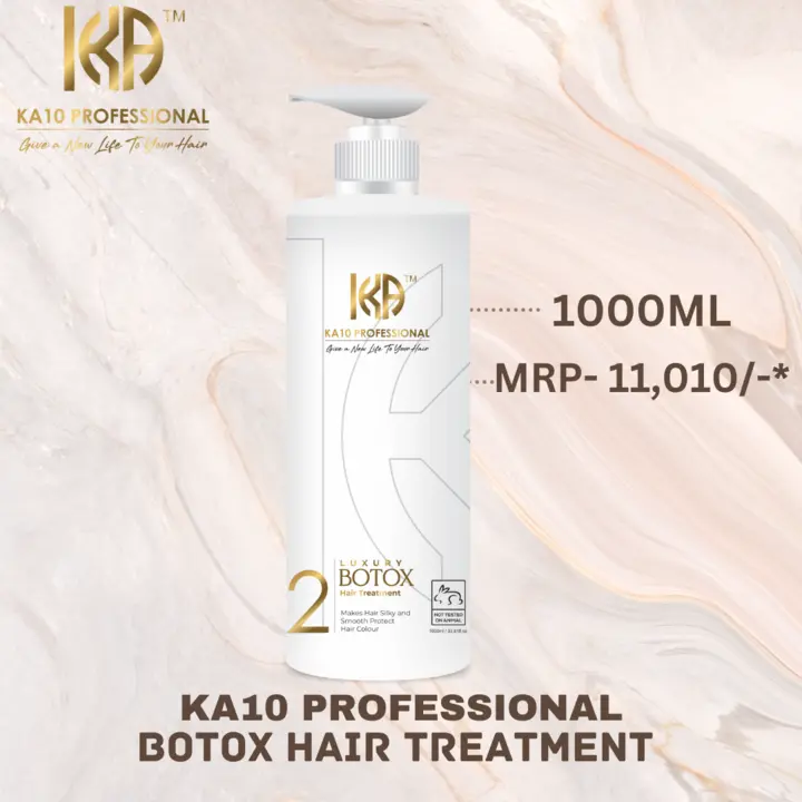 Post image KA10 PROFESSIONAL BOTOX AFTER-CARE SHAMPOO | Infused with 9 essential proteins like Argon Oil, Keratin, Botox and Color Protecting | Makes your hair Shiny, Silky &amp; Smooth - Made in India