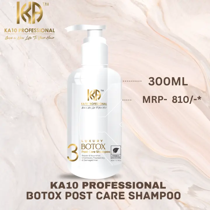 KA10 Professional Luxury Botox Post Care shampoo 300ml uploaded by Shree Laxmi Trading on 9/5/2023