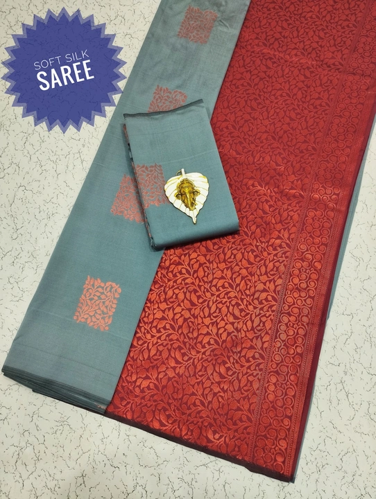 Soft silk sarees uploaded by business on 9/5/2023