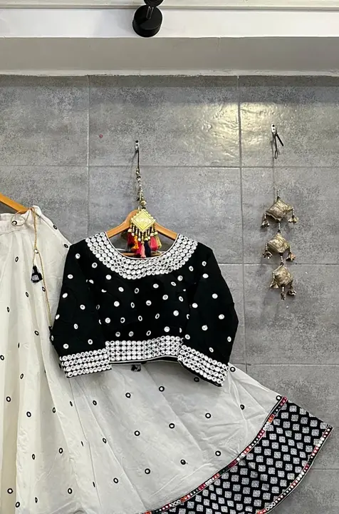 Pure cotton mirror work chaniya choli  uploaded by Aarchi - The Fashion Hub on 9/5/2023