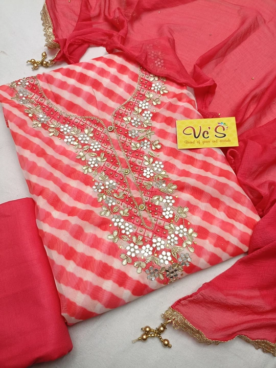 Pure organza  uploaded by Vivah collation / suits on 9/5/2023