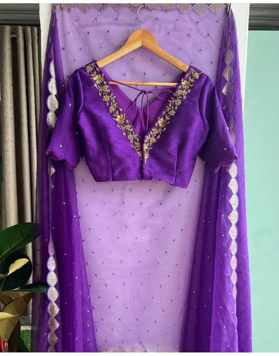 *Premium Organza  Work  saree |  !!* ♥️ 

*D.No.13087*

Presenting The *pure Simmer Organza silk  Sa uploaded by Maa Arbuda saree on 9/5/2023