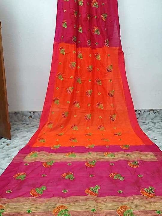 🌹🌹 Handloom silk cotton kusum tola embotre work
With bp
 uploaded by business on 7/17/2020