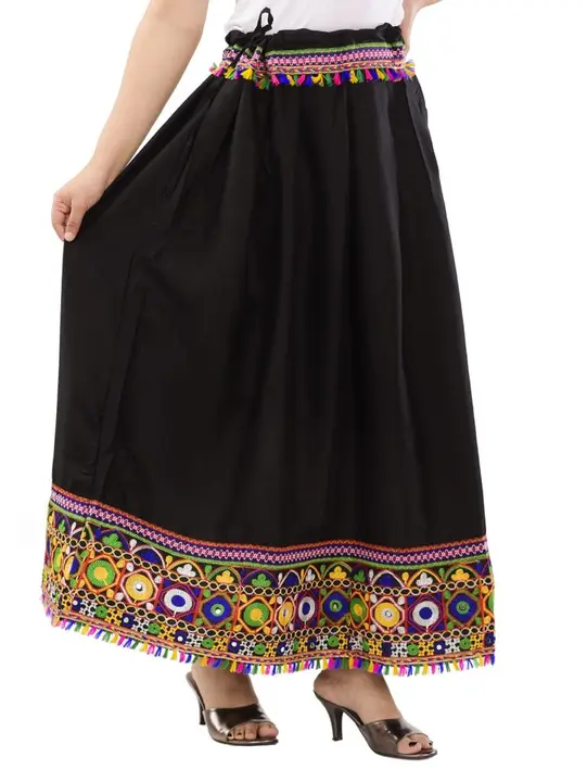 Rayon embroidery lace skirt for women  uploaded by Ganpati Handicrafts on 9/5/2023