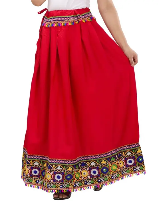 Rayon embroidery lace skirt for women  uploaded by Ganpati Handicrafts on 9/5/2023