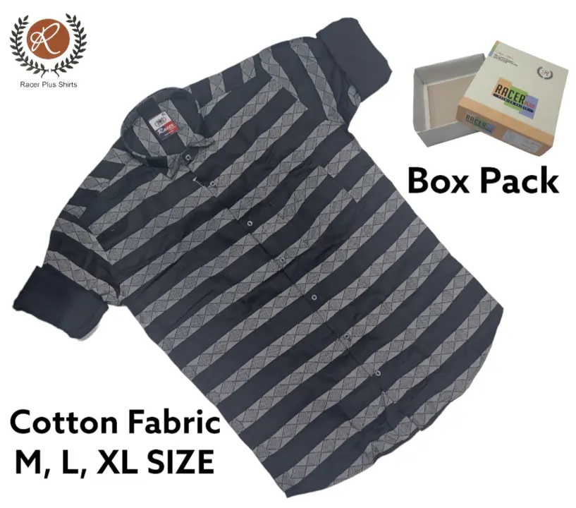 🏁🏁RACER PLUS🏁🏁(SUB BRAND OF 1KKA)
EXCLUSIVE STRIPED BOX PACK SHIRTS FOR MEN uploaded by business on 9/5/2023