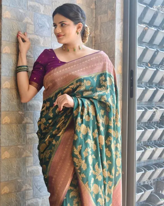 Rich pallu with allover flower design saree  uploaded by business on 9/5/2023