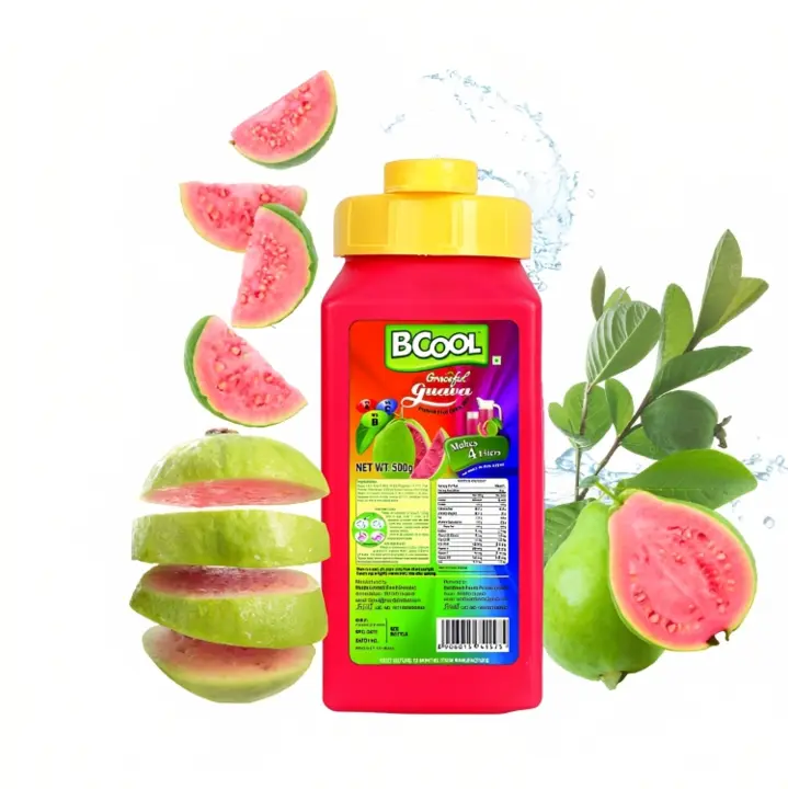 BCOOL Instant Guava Drink Mix, Energy Drink Mix 500gm(Makes 30 glasses). make Juice, Lassi,Popsi uploaded by Solidblack Foods Pvt Ltd on 9/5/2023