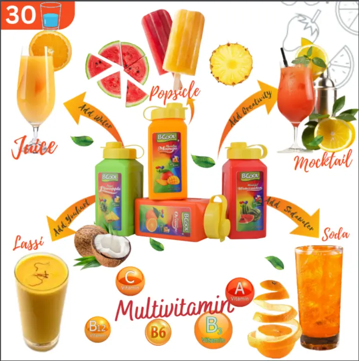 BCOOL Instant Pineapple Drink Mix, Energy Drink Mix 500gm(Makes 30 glasses). make Juice, Lassi,Popsi uploaded by Solidblack Foods Pvt Ltd on 9/5/2023