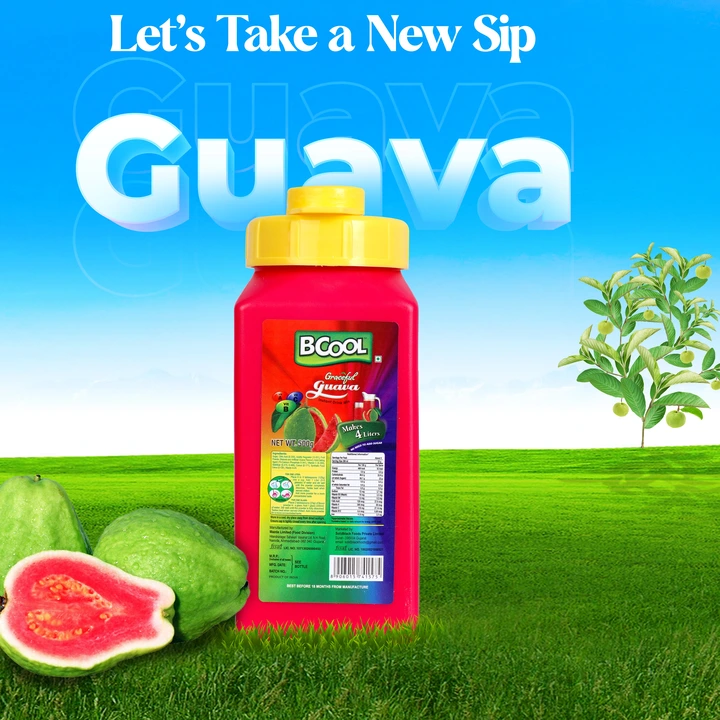 BCOOL Instant Guava Drink Mix, Energy Drink Mix 500gm(Makes 30 glasses). make Juice, Lassi,Popsi uploaded by Solidblack Foods Pvt Ltd on 9/5/2023