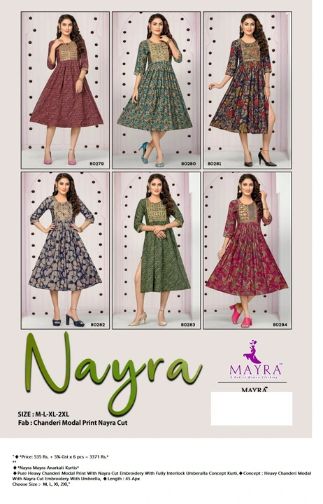 Nayra Mayra Anarkali Kurtis uploaded by business on 9/5/2023