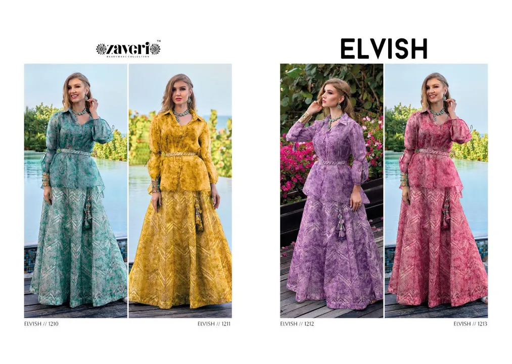 Elvish Zaveri Top Skirt Sets uploaded by Kavya style plus on 9/5/2023