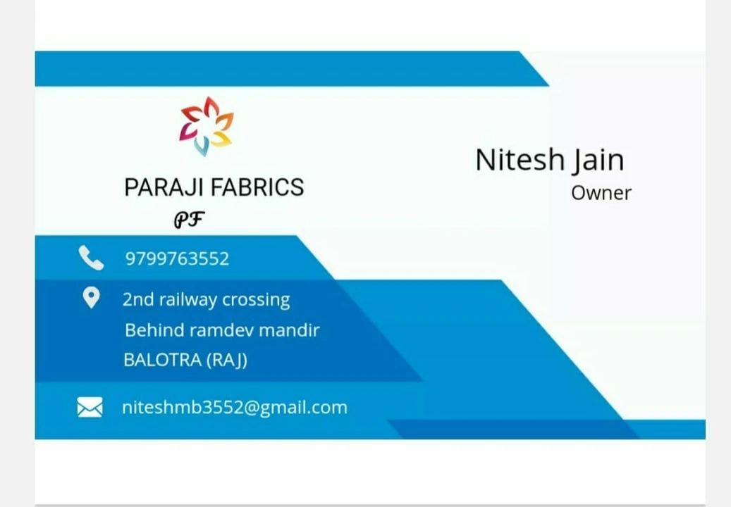 Post image PARAJI FABRICS  has updated their profile picture.