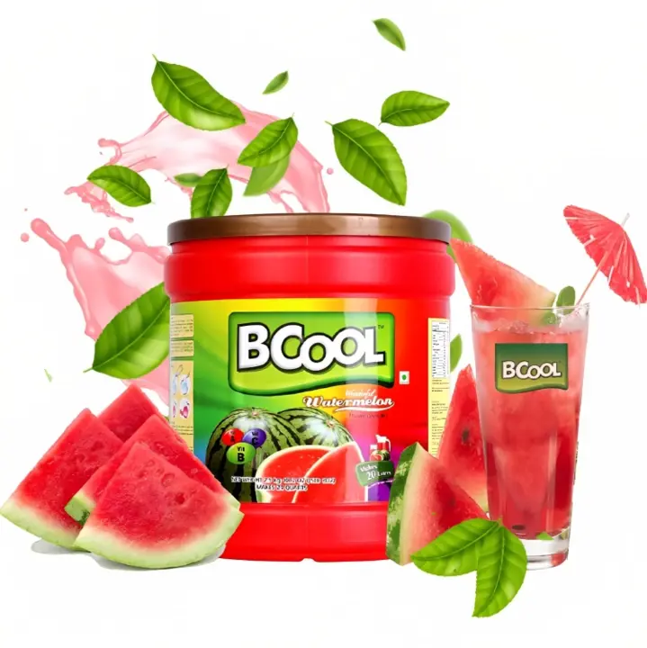 BCOOL Watermelon Instant Drink Mix, Energy Drink Mix 2.5kg(Make150 glasses).Make Juice, Lassi uploaded by Solidblack Foods Pvt Ltd on 9/5/2023