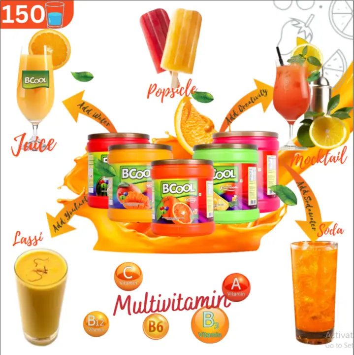 BCOOL Watermelon Instant Drink Mix, Energy Drink Mix 2.5kg(Make150 glasses).Make Juice, Lassi uploaded by Solidblack Foods Pvt Ltd on 9/5/2023