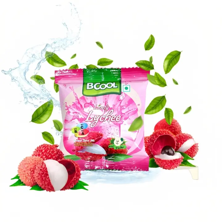 BCOOL Lychee Instant Drink Mix 125gm(Make7 glasses).Make Juice, Lassi,Popsicle[Pack of 10] uploaded by business on 9/5/2023
