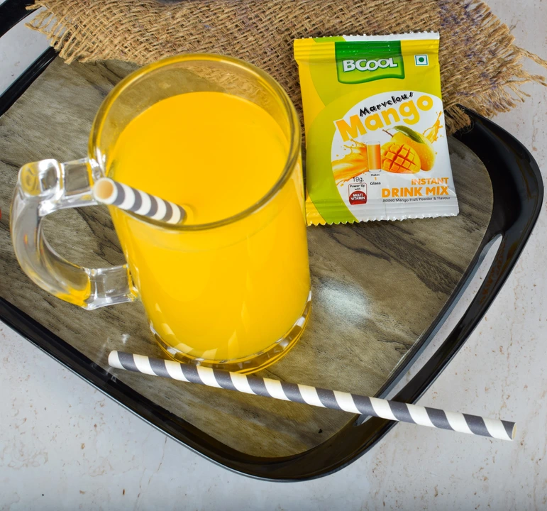BCOOL Mango Instant Drink Mix 19gm(Make 1 glass).Make Juice, Lassi,Popsicle.[Pack of 50] uploaded by Solidblack Foods Pvt Ltd on 9/5/2023