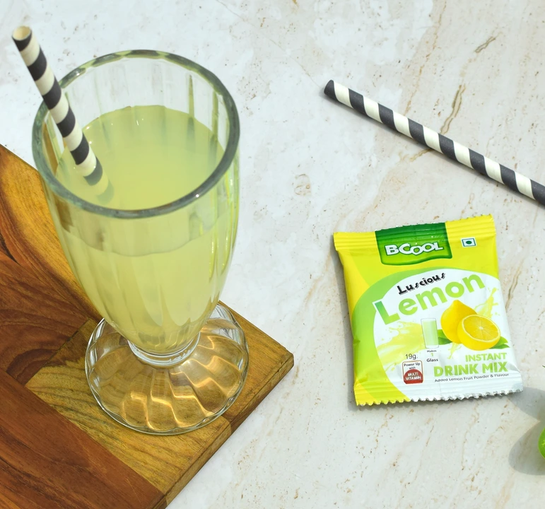 BCOOL Lemon Instant Drink Mix 19gm(Make 1 glass).Make Juice, Lassi,Popsicle.[Pack of 50] uploaded by Solidblack Foods Pvt Ltd on 9/5/2023