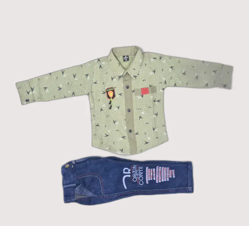 Kids boys shirts and jeans pant set  uploaded by Abjal dresses on 9/5/2023