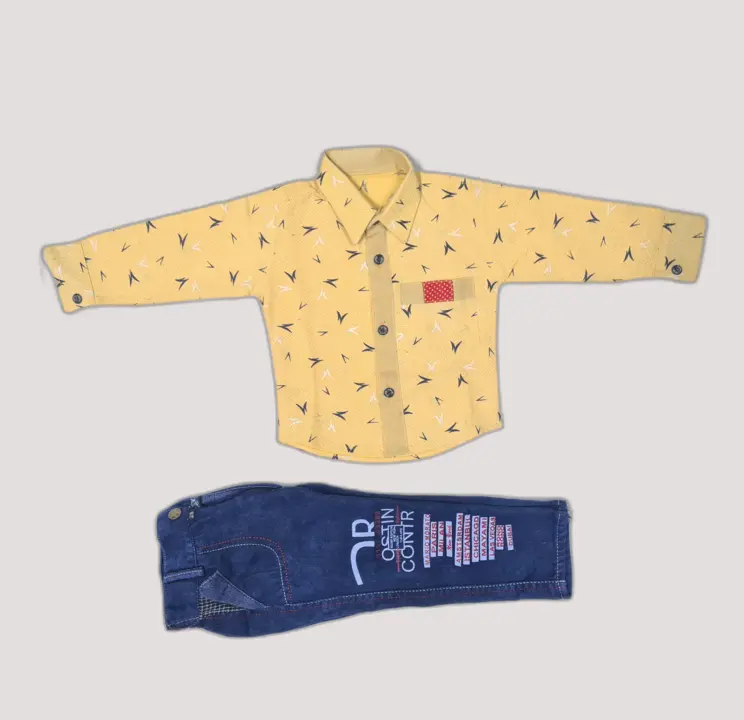 Kids boys shirts and jeans pant set  uploaded by Abjal dresses on 9/5/2023