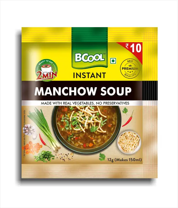 BCOOL Manchow Soup Mix Sachet 12gm[Pack of 50] uploaded by business on 9/5/2023