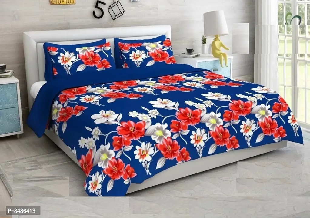 Stylish Fancy 3D Printed Polycotton Double Bedsheet With 2 Pillow Covers

 Color:  Multicoloured

 F uploaded by business on 9/5/2023