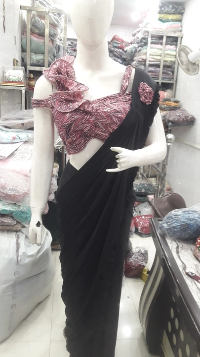 Drap saree uploaded by Pearl creation on 9/5/2023