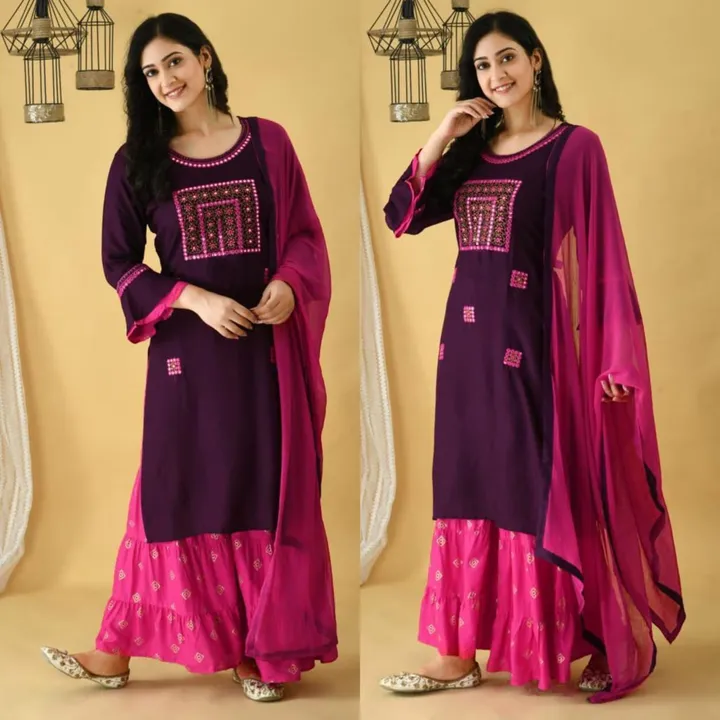 Heavy reyon chinon dupatta  uploaded by business on 9/5/2023