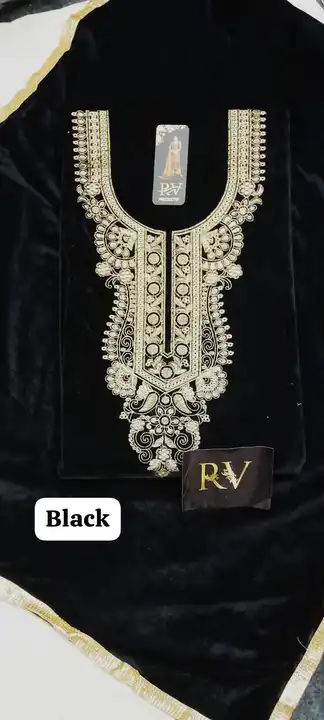 Womens Velvet salwar suits with stole at wholesale prices  uploaded by Rv Products on 9/6/2023