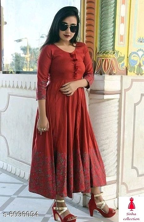 Post image Fabric: Rayon
Sleeve Length: Three-Quarter Sleeves
Pattern: Embroidered
Multipack: 1
Sizes: 
XL (Bust Size: 42 in, Length Size: 50 in) 
L (Bust Size: 40 in, Length Size: 50 in) 
M (Bust Size: 38 in, Length Size: 50 in) 
XXL (Bust Size: 44 in, Length Size: 50 in)
Price 599