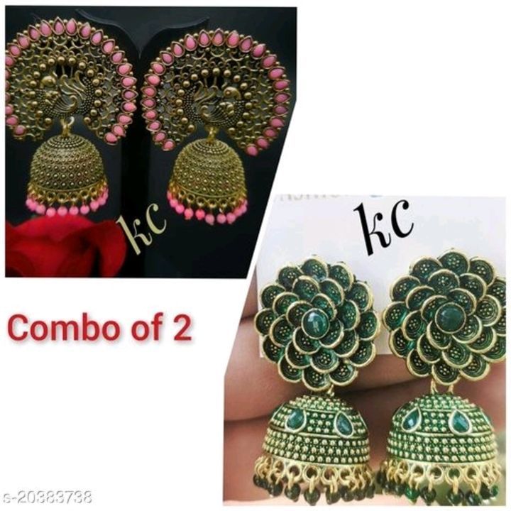 Post image Beautiful Oxidised Latest Combo Earrings with Ring for Women and Girls
Base Metal: Brass
Plating: Brass Plated
Stone Type: Artificial Stones
Sizing: Adjustable
Multipack: 1
Country of Origin: India