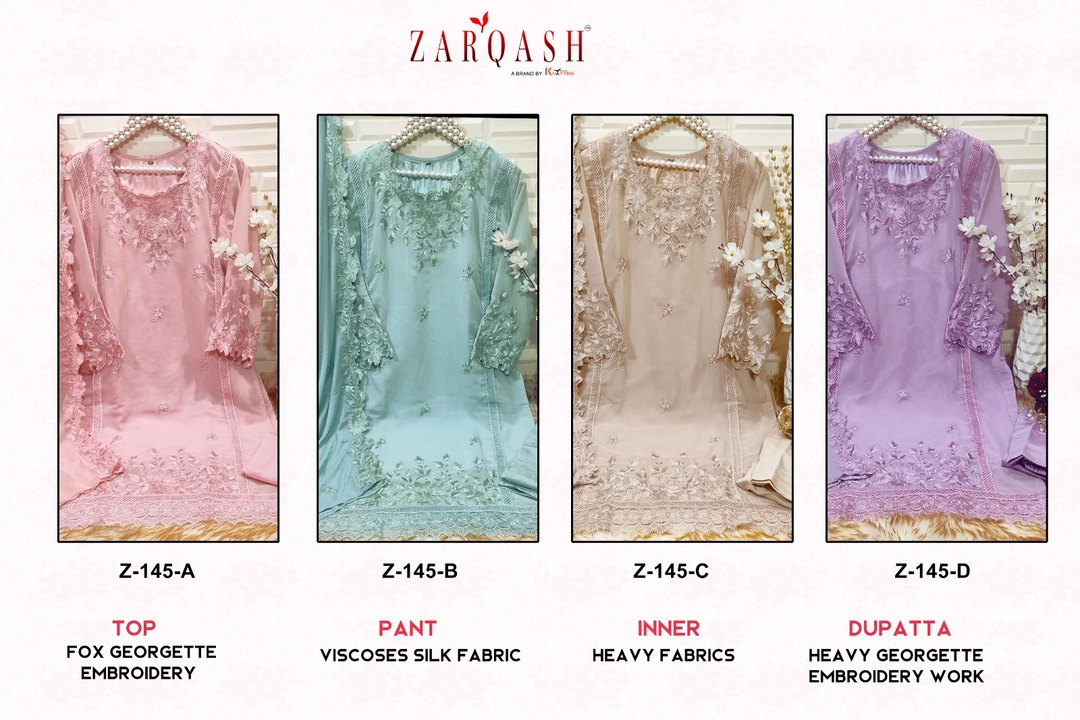 *ZARQASH®️ READYMADE Collection*

*D.no :- Z 145 ( 4 colour )* 

With *Supirier Quality* and *Afford uploaded by business on 9/6/2023