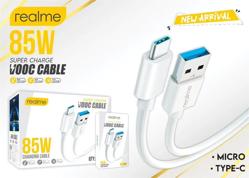 Realme  85W  data cable  uploaded by business on 9/6/2023