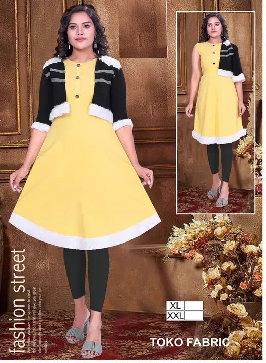2 Piece Midi Dress For Women Toko Febric  uploaded by Al Shifa Garments  on 9/6/2023