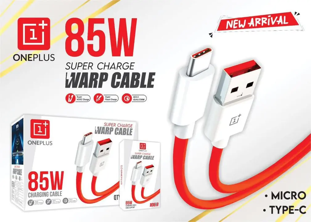 One plus  85w DATA cable  uploaded by business on 9/6/2023