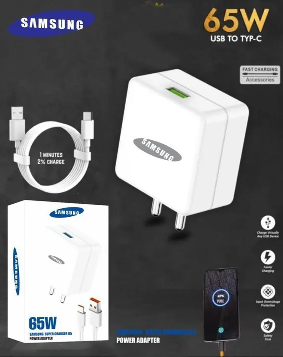 Samsung 65w power adapter  uploaded by business on 9/6/2023