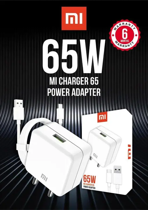 MI 65W power  adapter  uploaded by Jagidar Enterprise on 9/6/2023