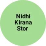 Business logo of Nidhi kirana stor